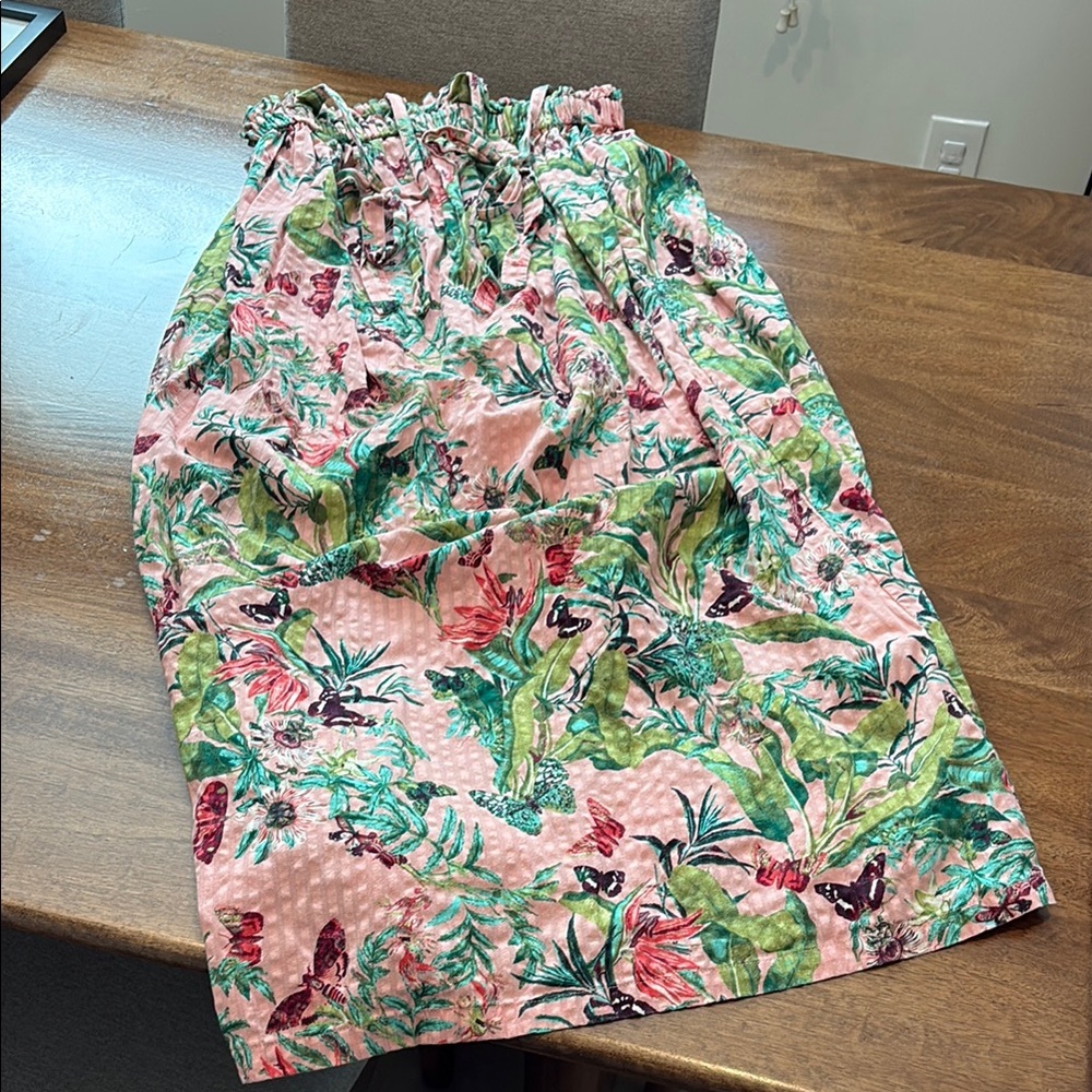 Floral Pink and Green Dress H&M Size 4